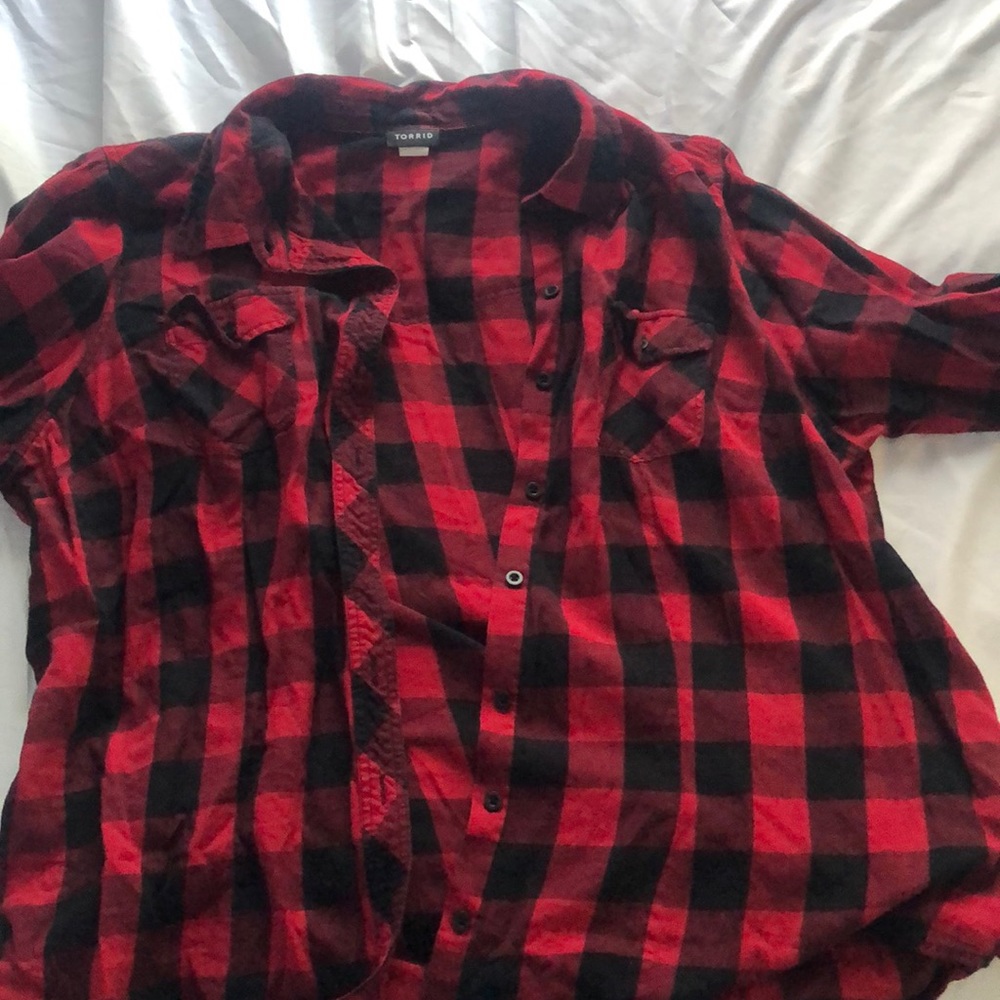 Plus size flannel